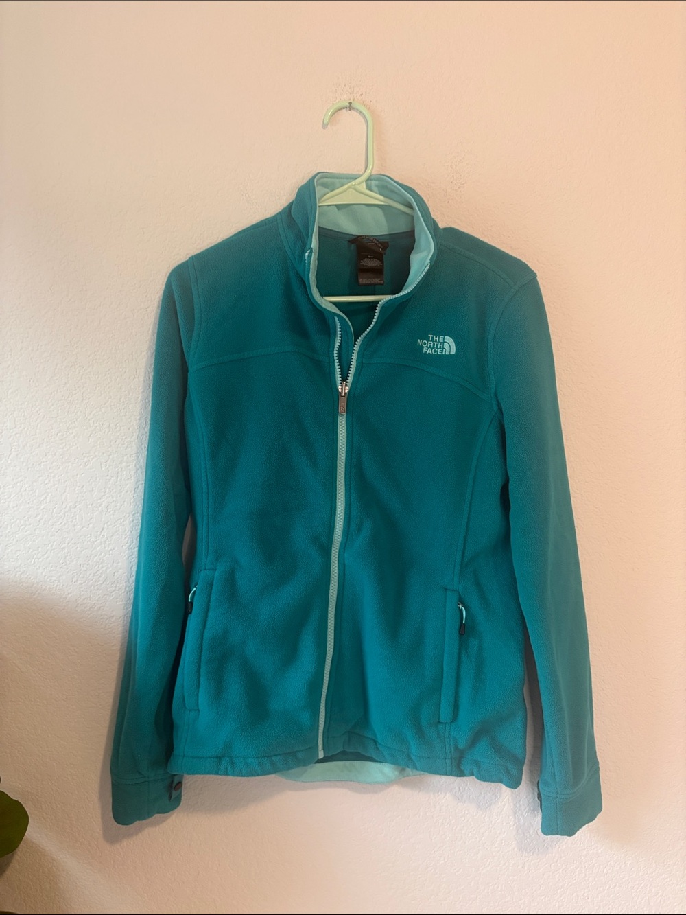 The North Face Women's Teal Full-Zip Fleece Jacket small